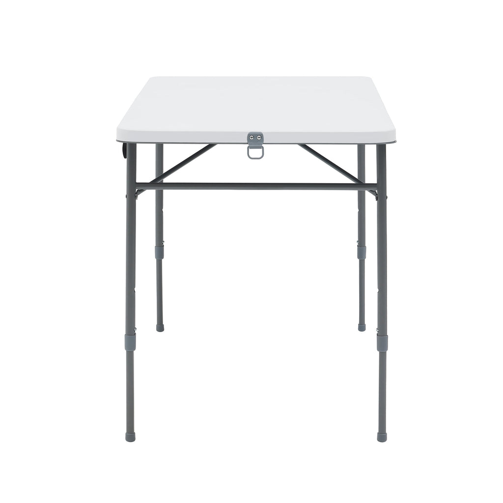 Mainstays 4' Adjustable Height Centerfold Folding Table, Black
