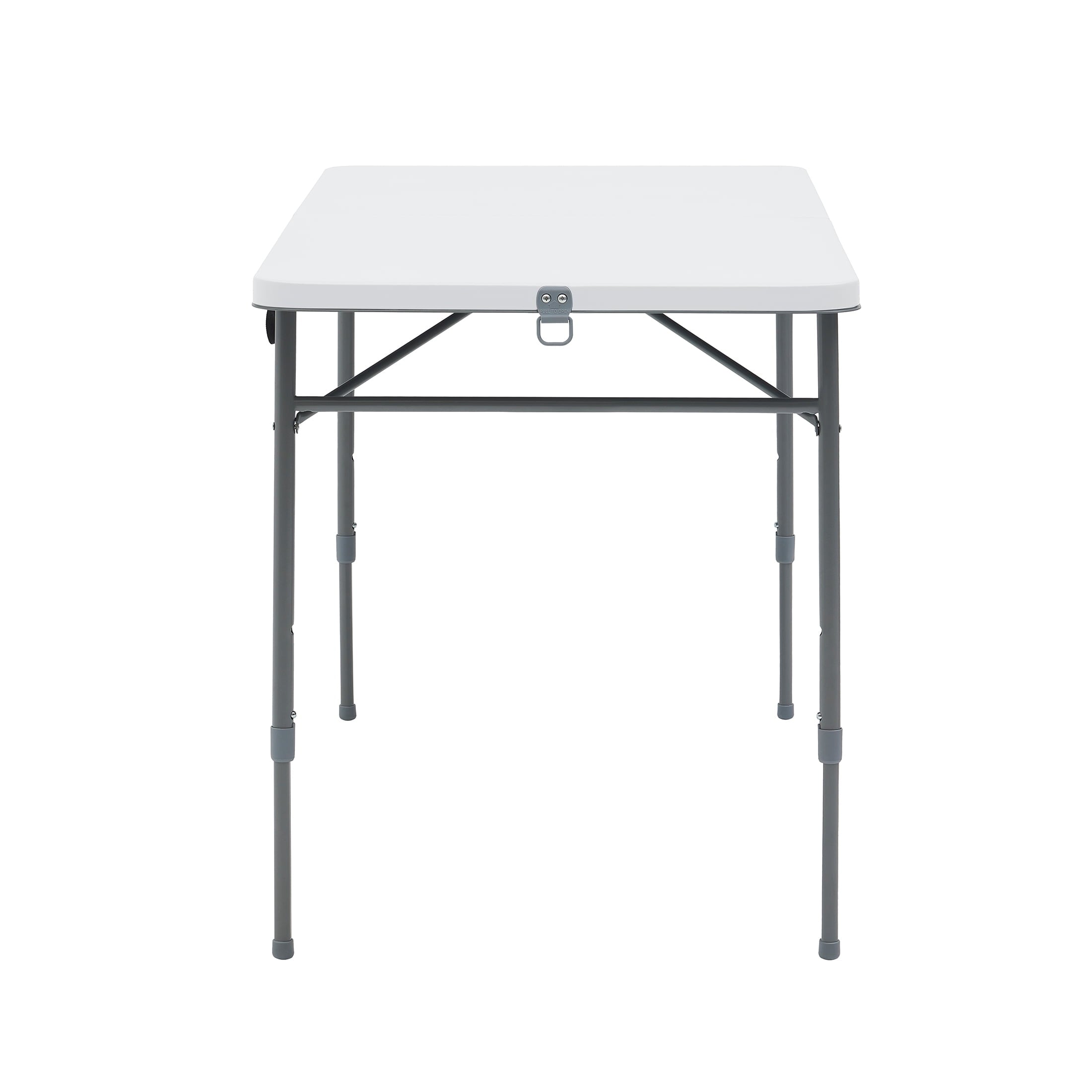 Mainstays 4' Adjustable Height Centerfold Folding Table, Black