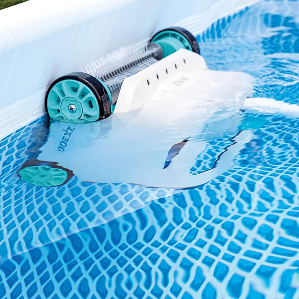 Intex 12ft x 30in Frame Above Ground Swimming Pool & Robot Vacuum