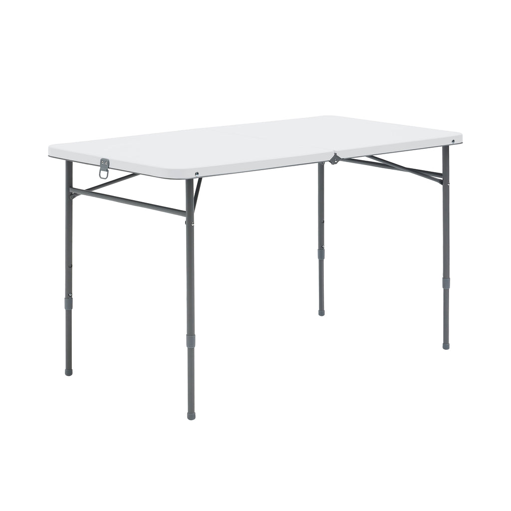 Mainstays 4' Adjustable Height Centerfold Folding Table, Black