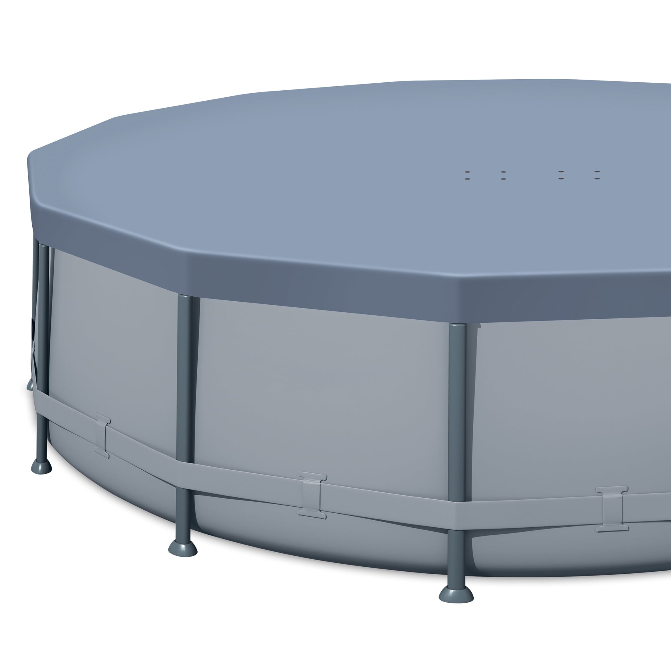 Funsicle 14 ft Oasis Round Above Ground Metal Frame Swimming Pool, Includes SkimmerPlus Pump, Age 6 & up