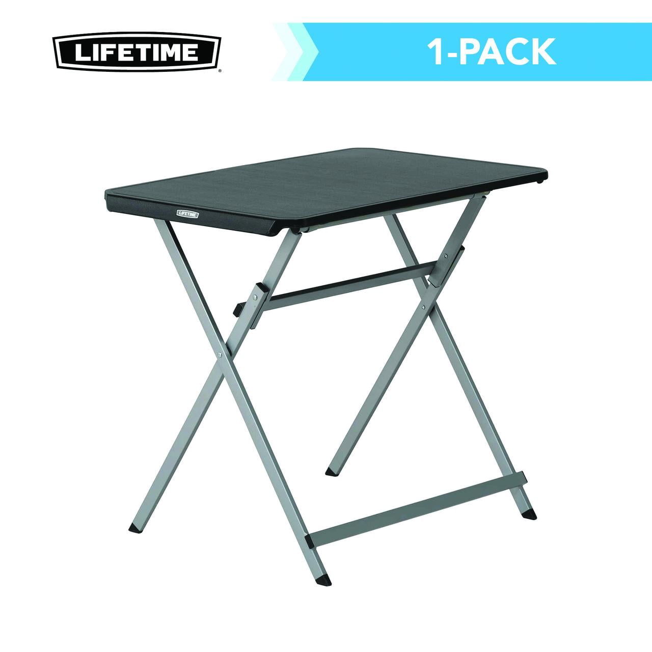 Lifetime 30-Inch Rectangle Folding Table, Light Commercial Grade, Indoor/Outdoor, Black