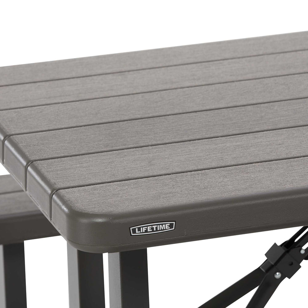 Lifetime 6-Foot Craftsman Outdoor Polyethylene Folding Picnic Table
