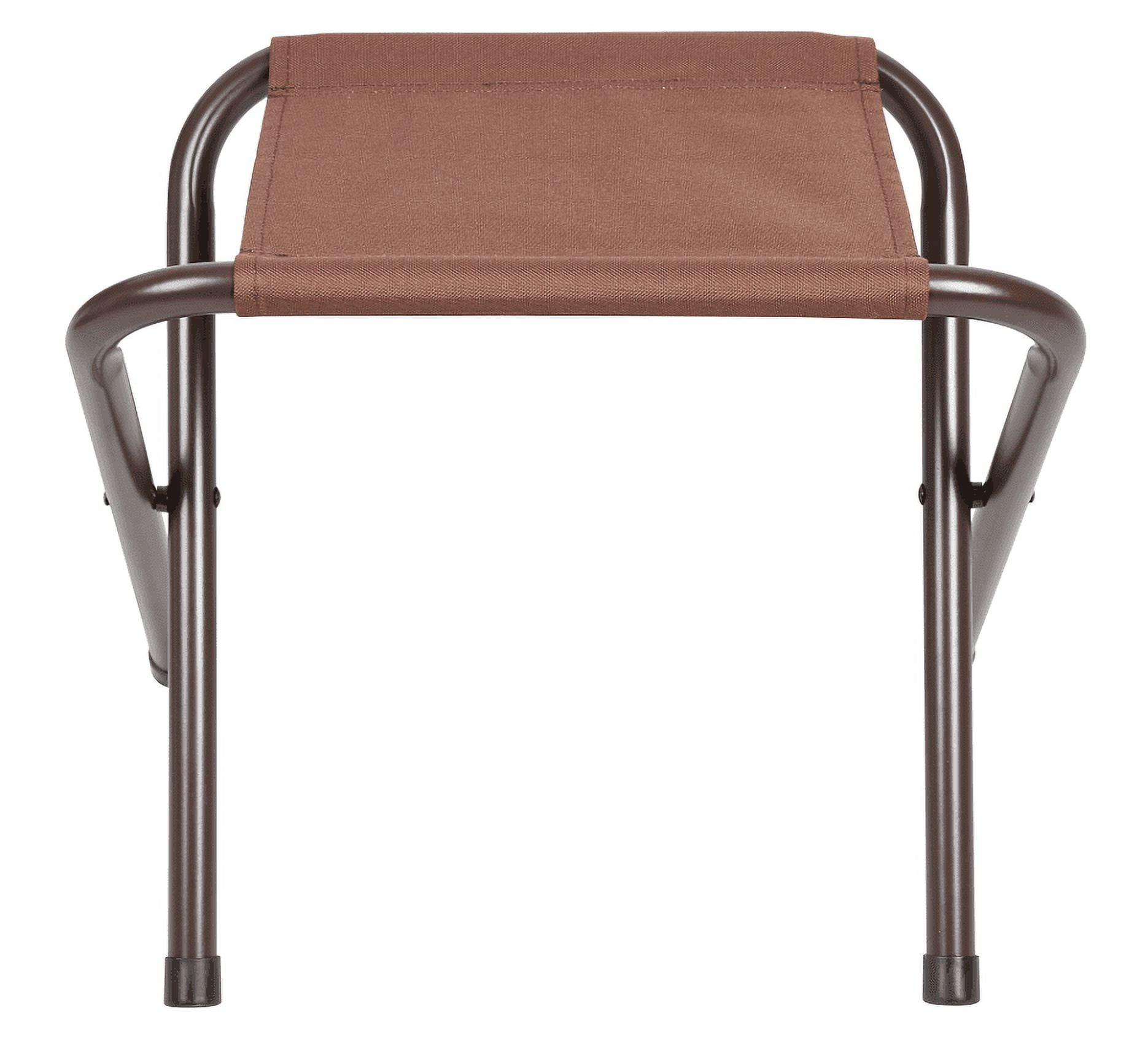 Ozark Trail Durable Steel and Aluminum Table and Stools, Open Dims 19.29x 24.6, Brown