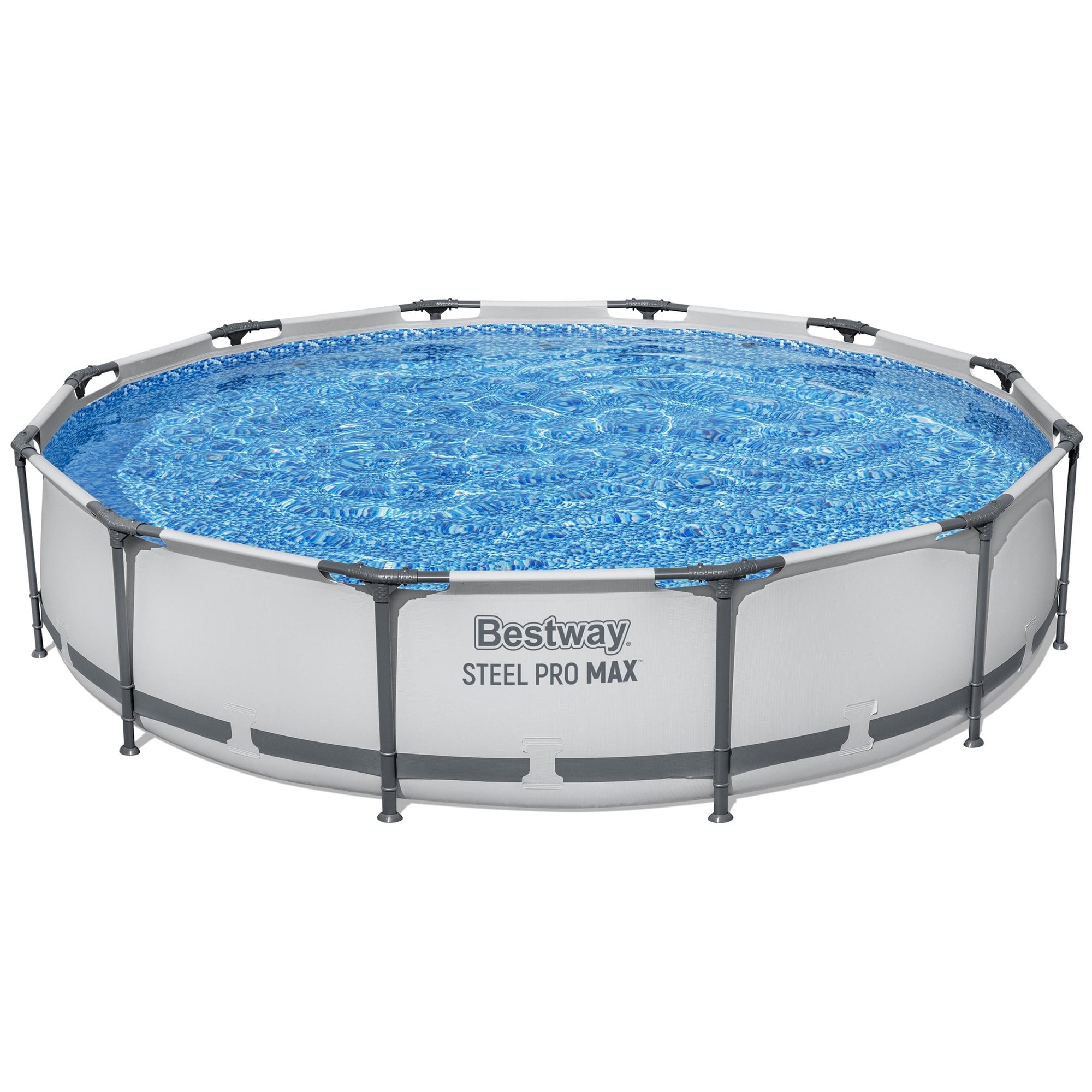 Bestway 12' x 30 Steel Pro Round Frame Above Ground Pool Set with Filter Pump
