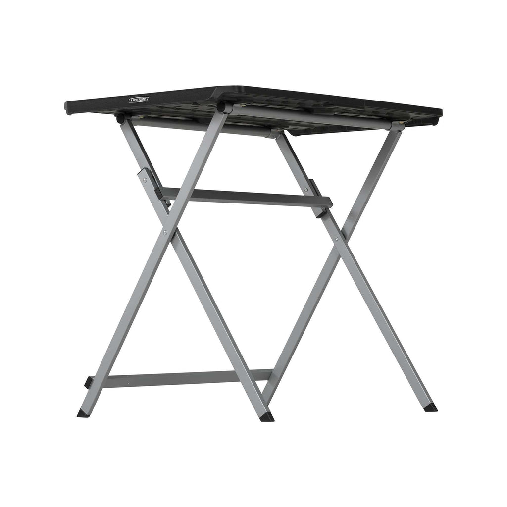 Lifetime 30-Inch Rectangle Folding Table, Light Commercial Grade, Indoor/Outdoor, Black