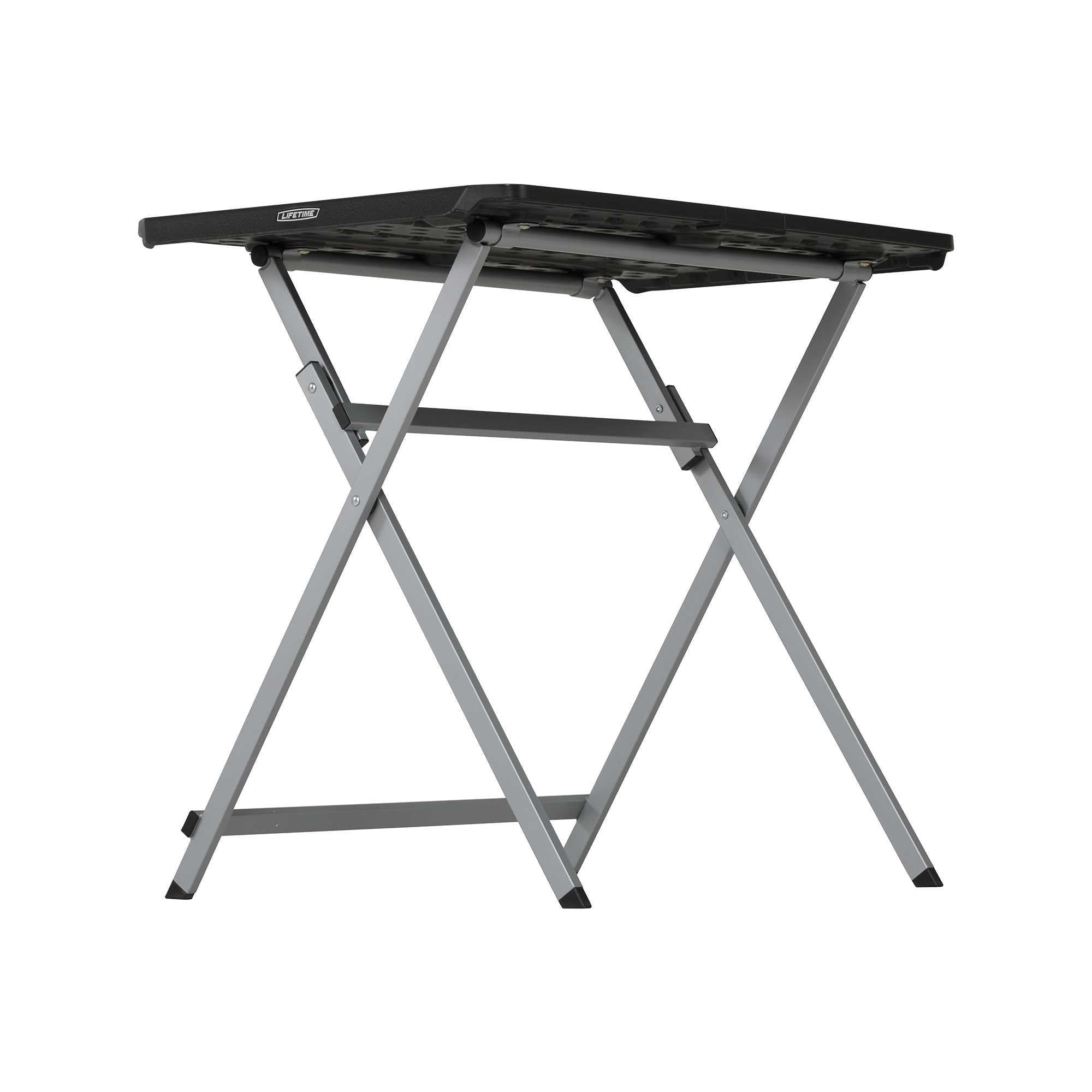 Lifetime 30-Inch Rectangle Folding Table, Light Commercial Grade, Indoor/Outdoor, Black