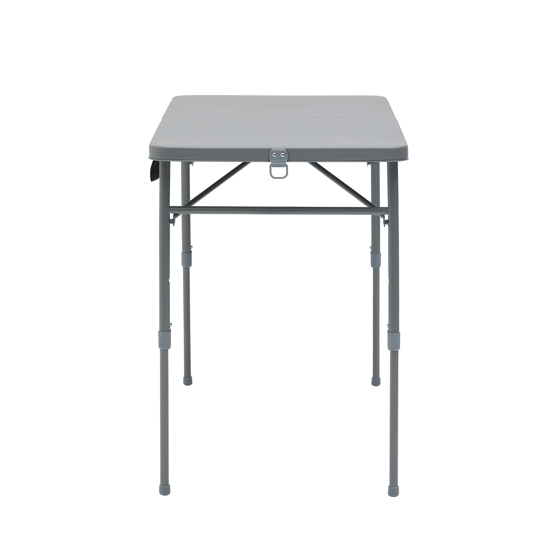 Mainstays 40 Adjustable Height Centerfold Folding Table, Black