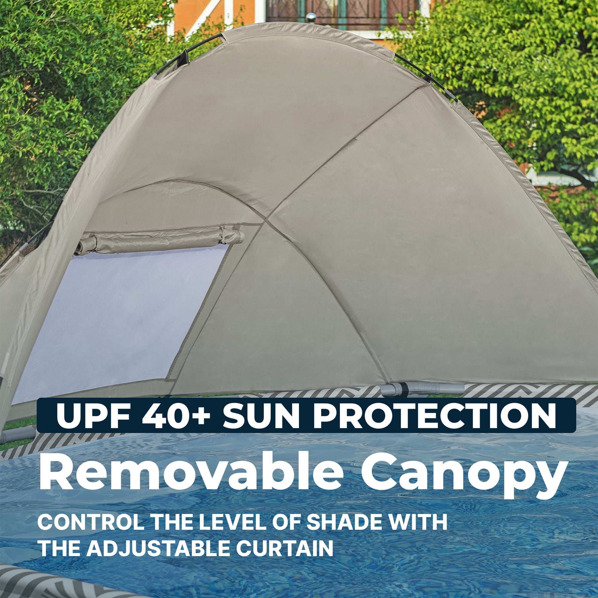 Bestway Power Steel 14’x42” Metal Frame Above Ground Pool w/ Pump, Ladder, & Cover, Brown