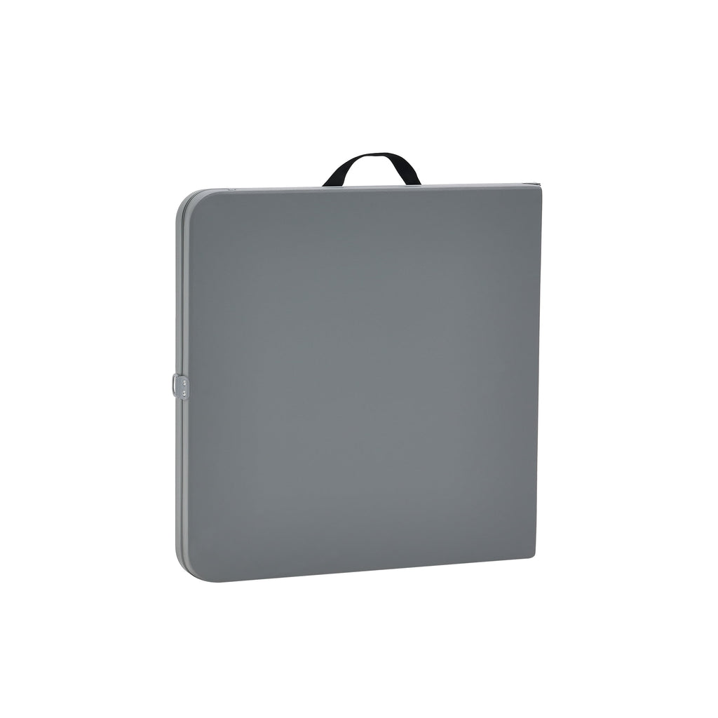 Mainstays 4' Adjustable Height Centerfold Folding Table, Black