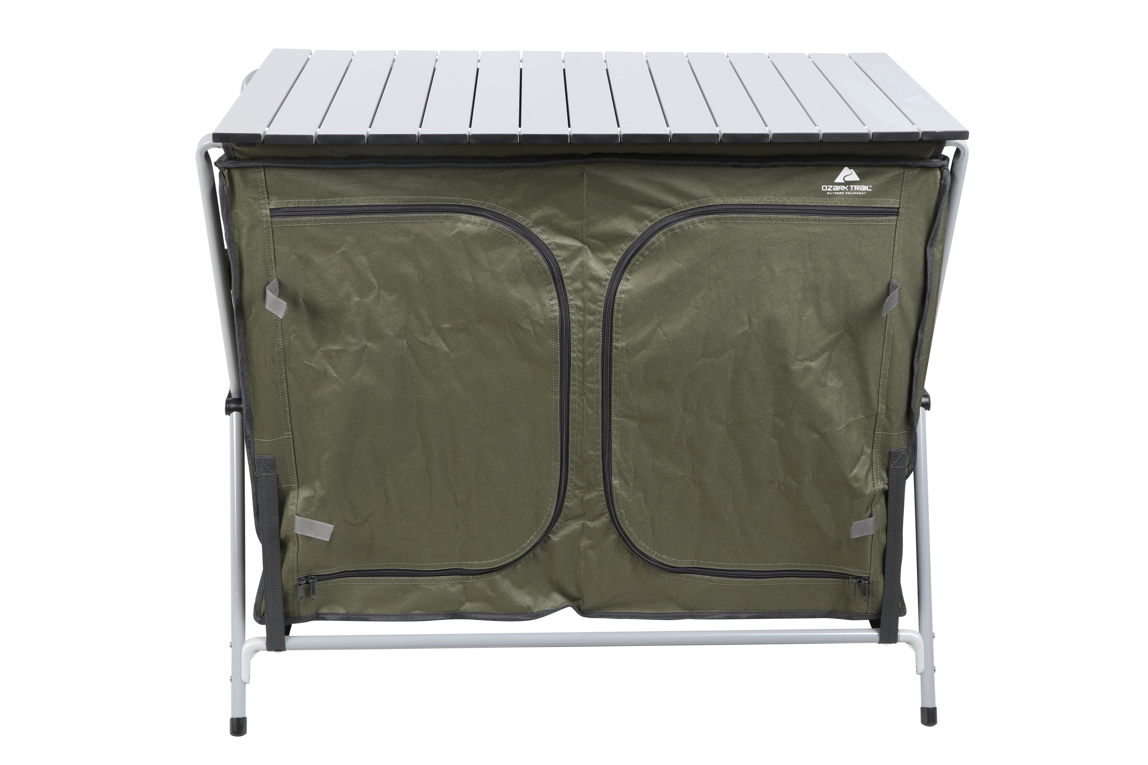 Ozark Trail Camping Table, Gray, 34.2Wx19.6Dx31.5H, New