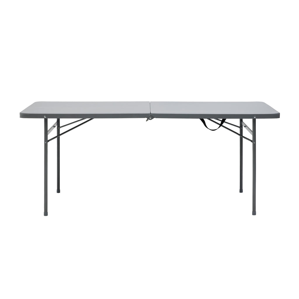 Mainstays 6' Rectangle Centerfold Folding Table, White