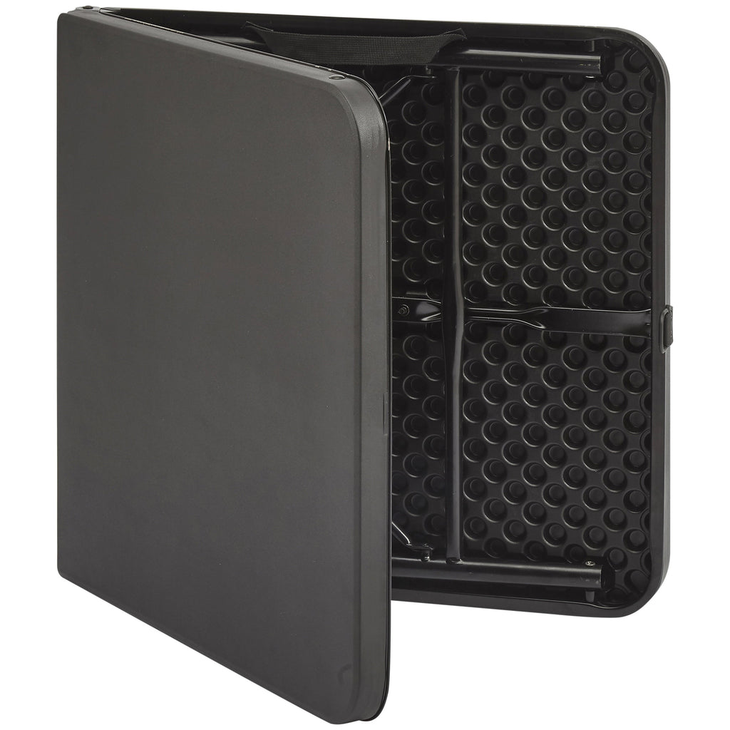 Mainstays 40 Adjustable Height Centerfold Folding Table, Black