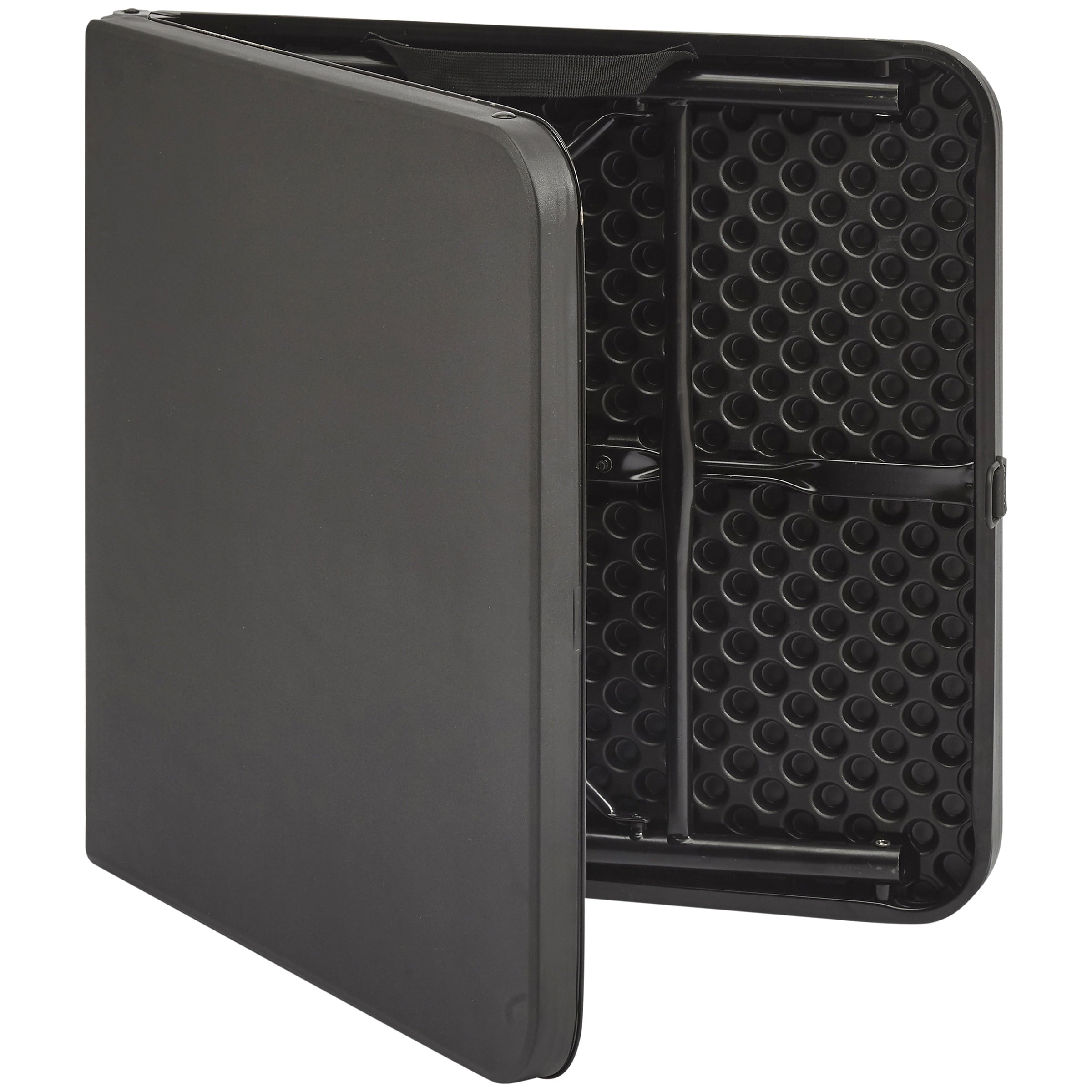 Mainstays 40 Adjustable Height Centerfold Folding Table, Black