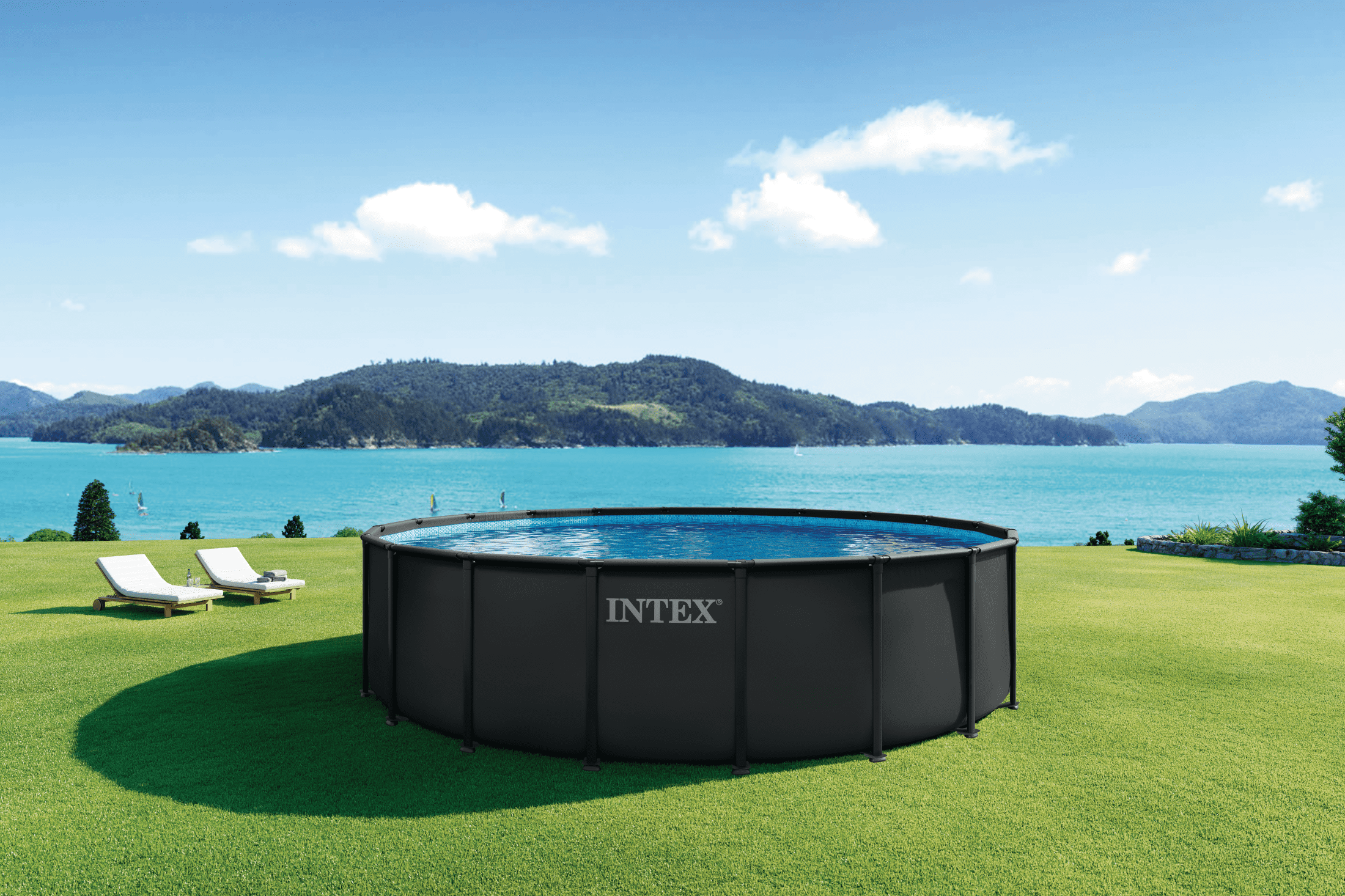 Intex Prism Frame 17ft x 48in ClearView Pool