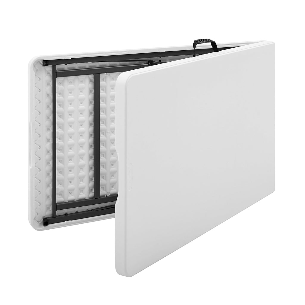 Mainstays 8' Rectangle Centerfold Folding Table, White