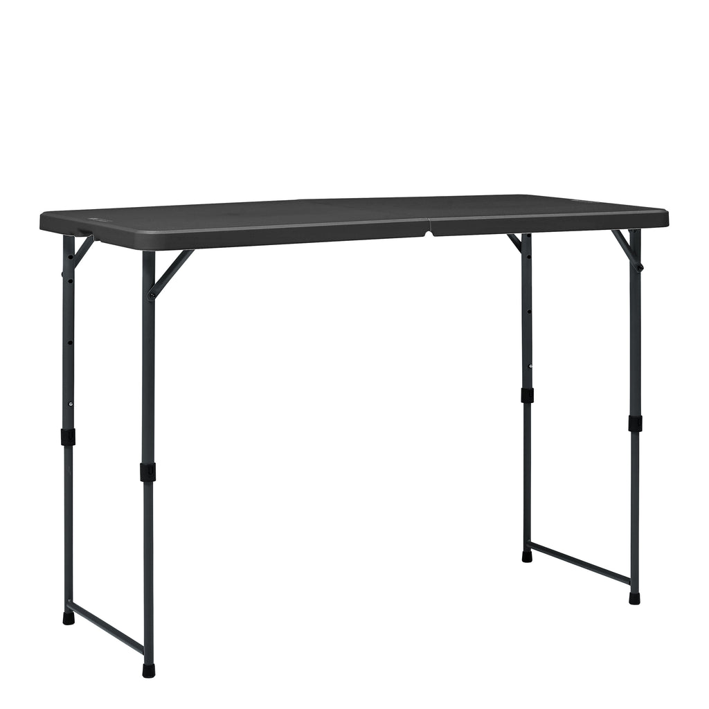 Mainstays 4' Adjustable Height Centerfold Folding Table, White