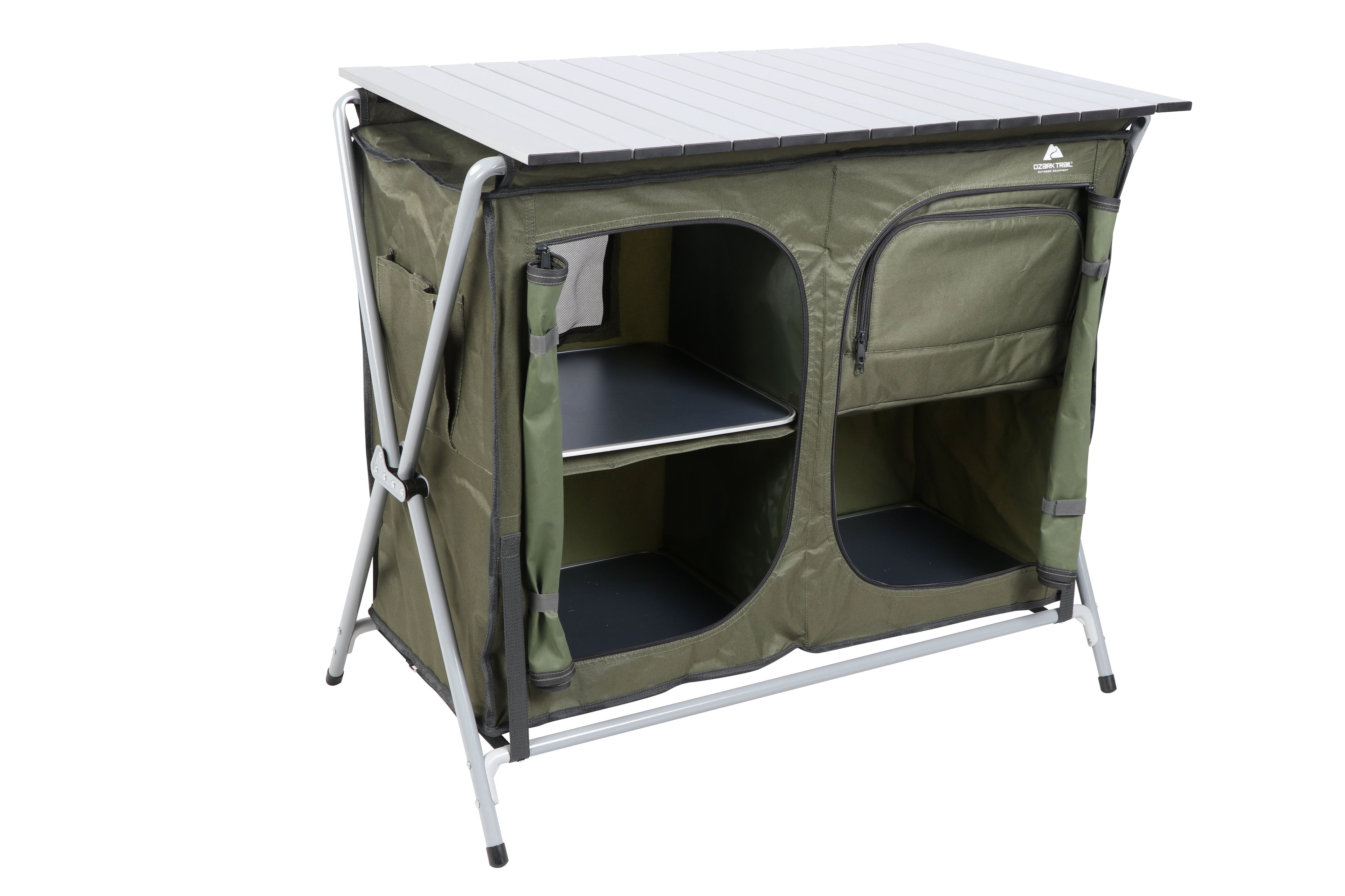 Ozark Trail Camping Table, Gray, 34.2Wx19.6Dx31.5H, New