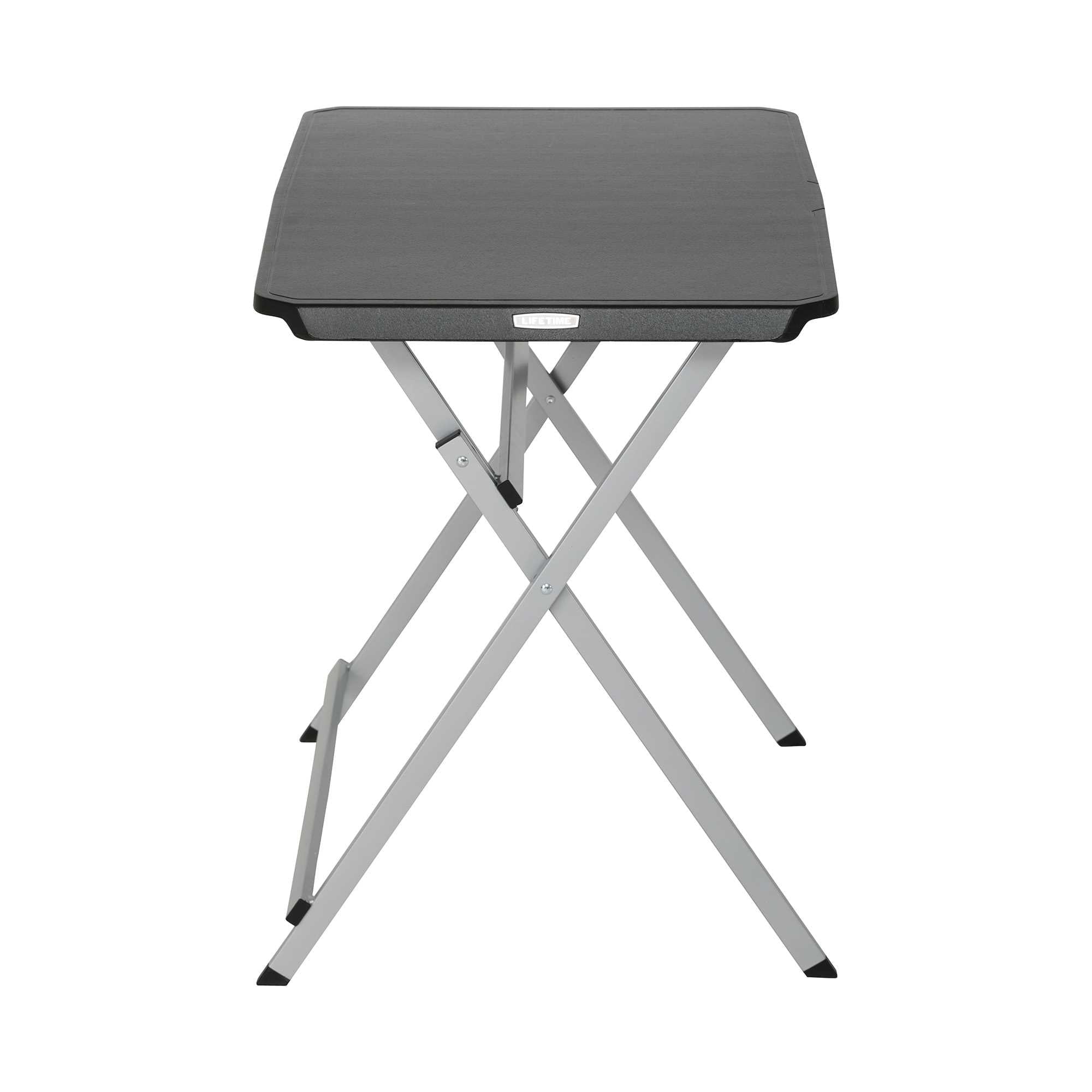 Lifetime 30-Inch Rectangle Folding Table, Light Commercial Grade, Indoor/Outdoor, Black