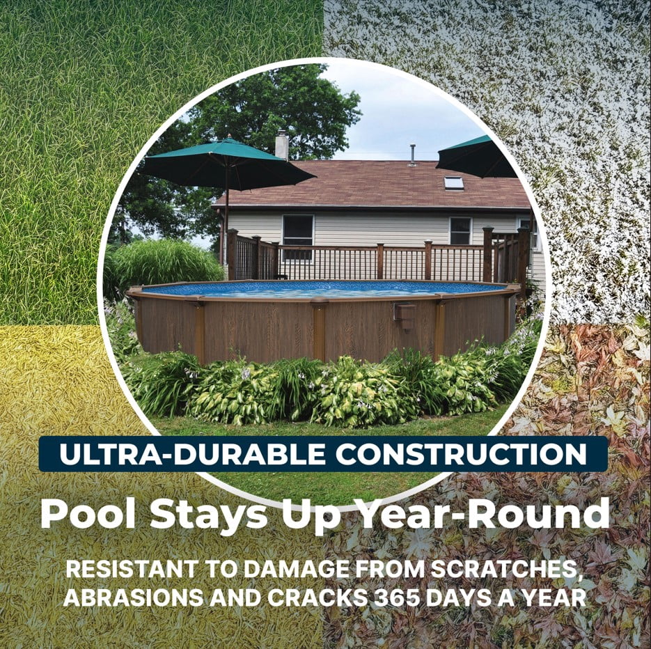 Bestway Hydrium 15' x 48 Steel Side Wall Above Ground Pool w/ Sand Pump & Accessories
