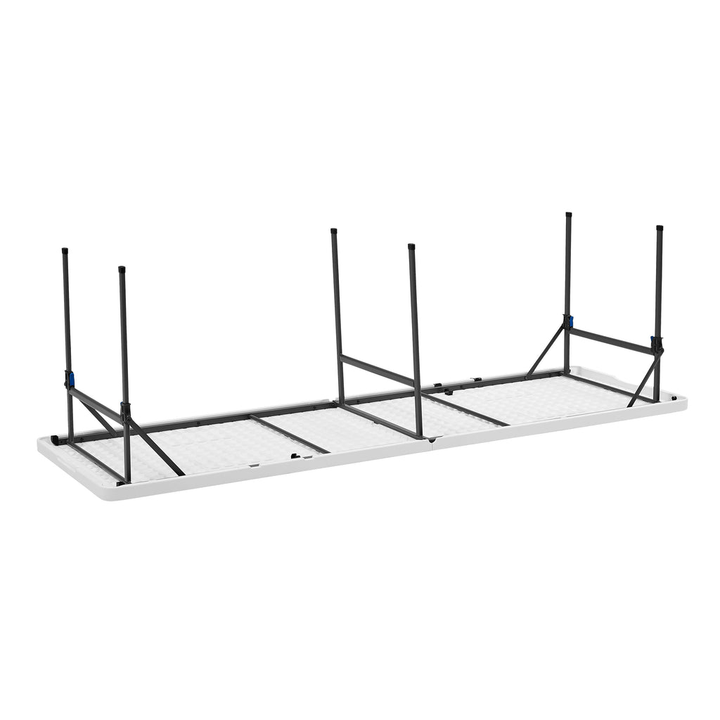 Mainstays 8' Rectangle Centerfold Folding Table, White