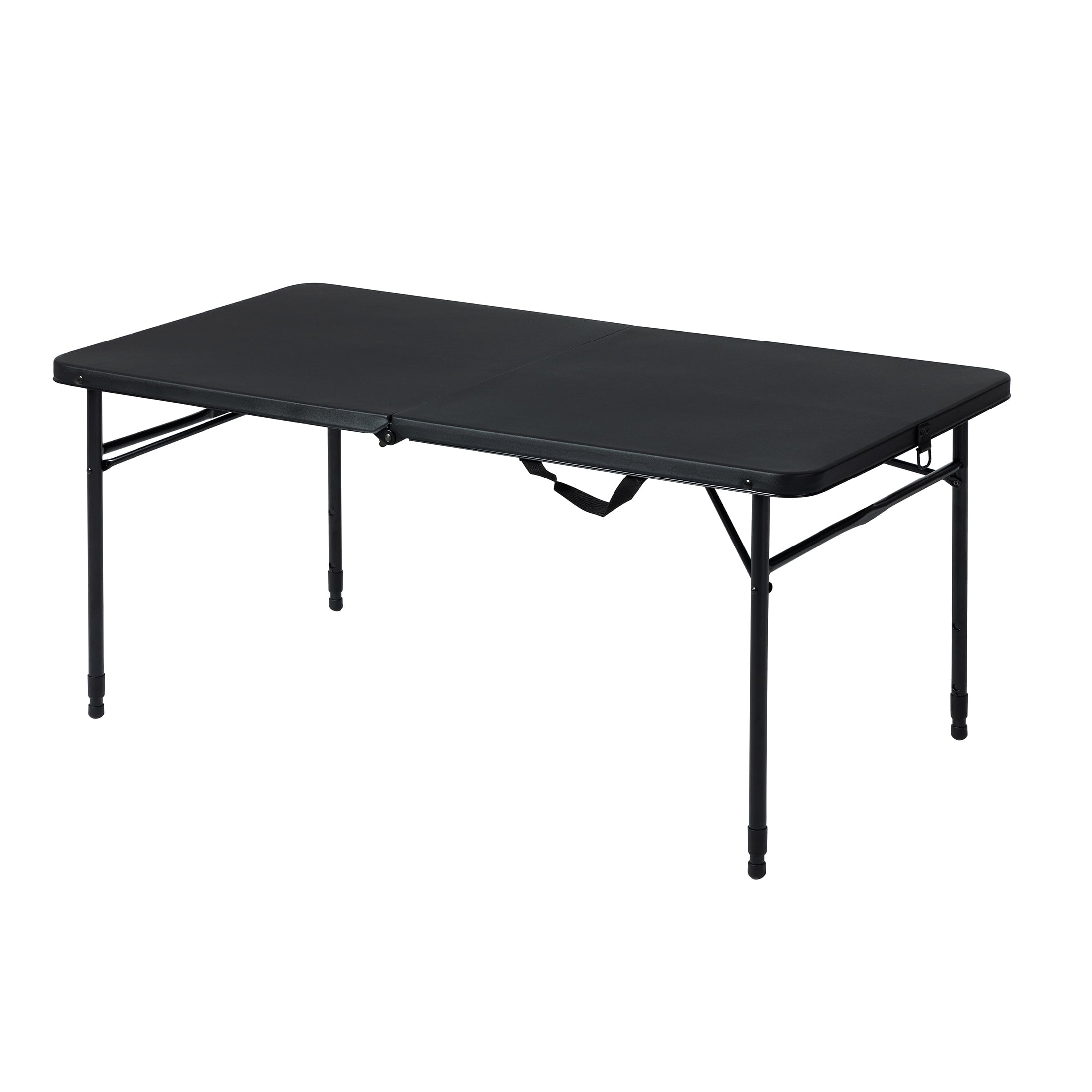 Mainstays 4' Adjustable Height Centerfold Folding Table, Black