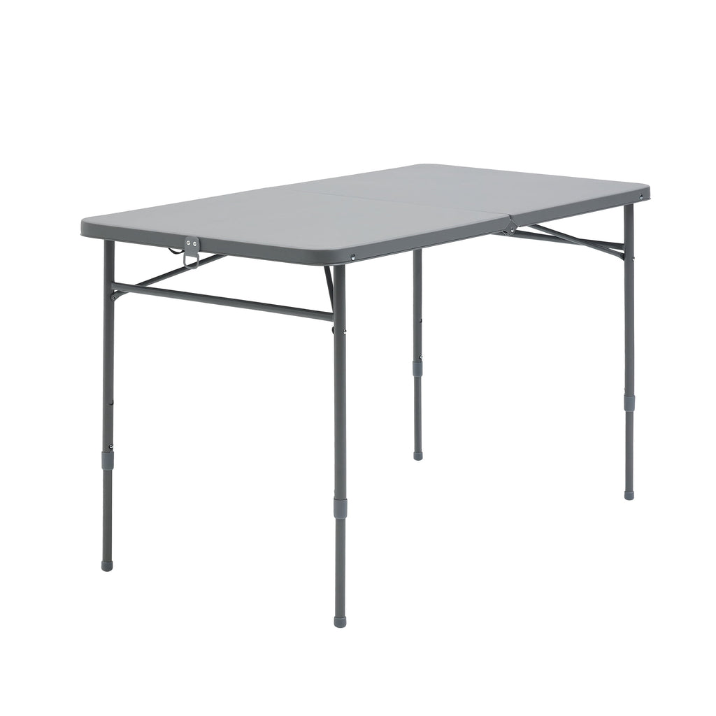 Mainstays 4' Adjustable Height Centerfold Folding Table, Black