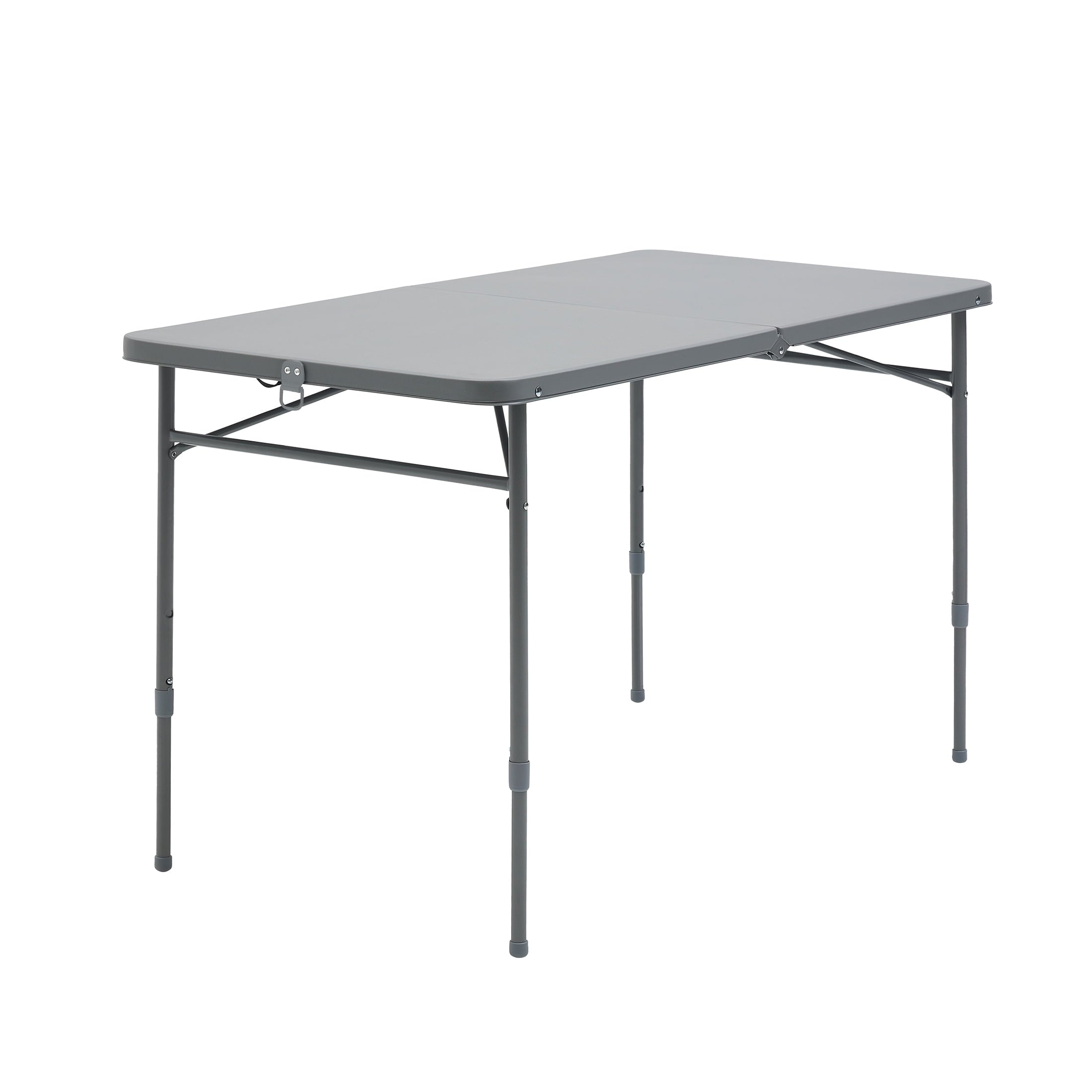 Mainstays 4' Adjustable Height Centerfold Folding Table, Black