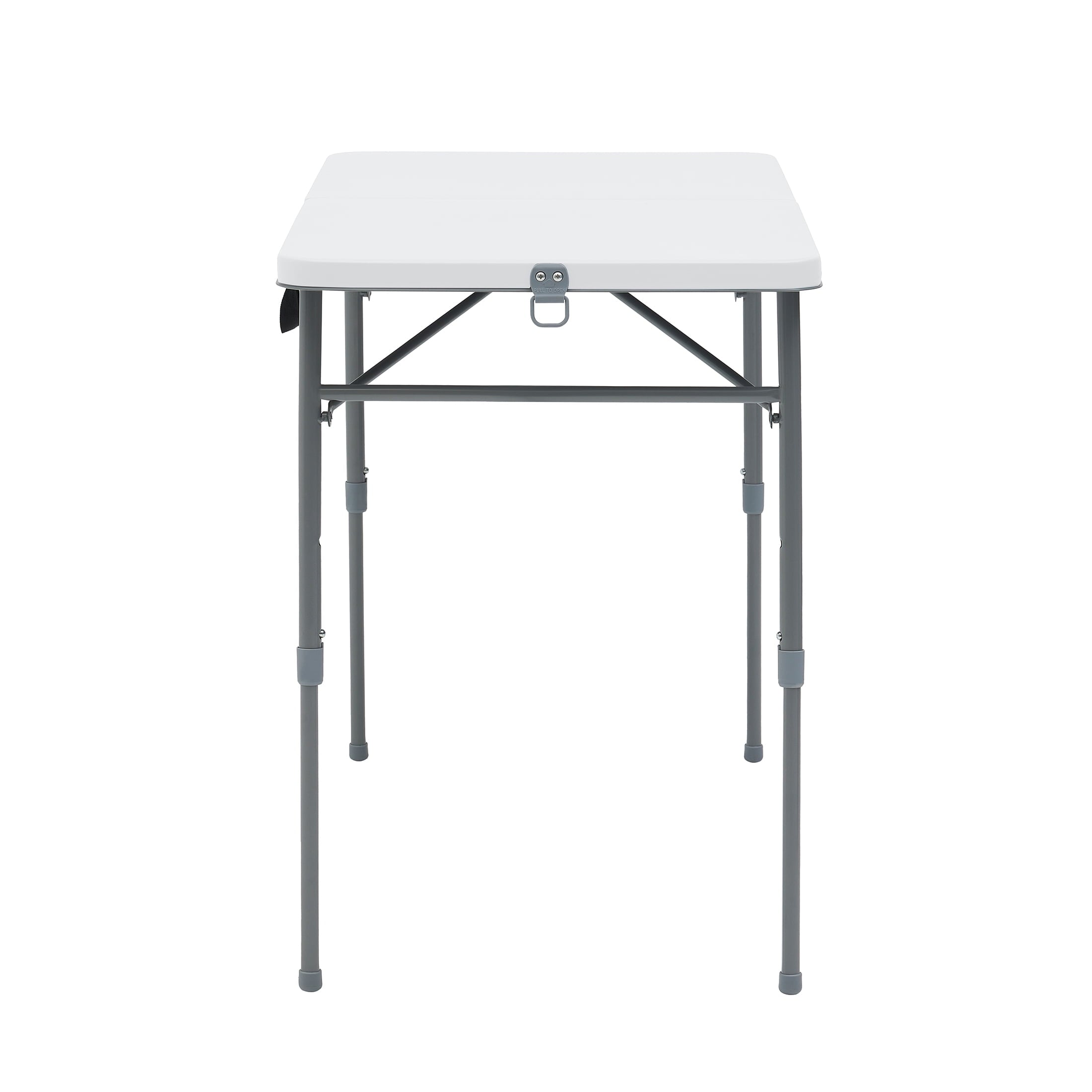 Mainstays 40 Adjustable Height Centerfold Folding Table, Black