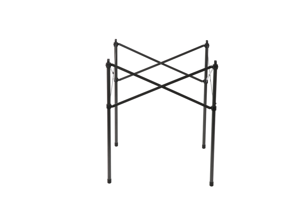 Ozark Trail Hazel Creek Square Folding Aluminum Roll-Top Camp Table, Brown