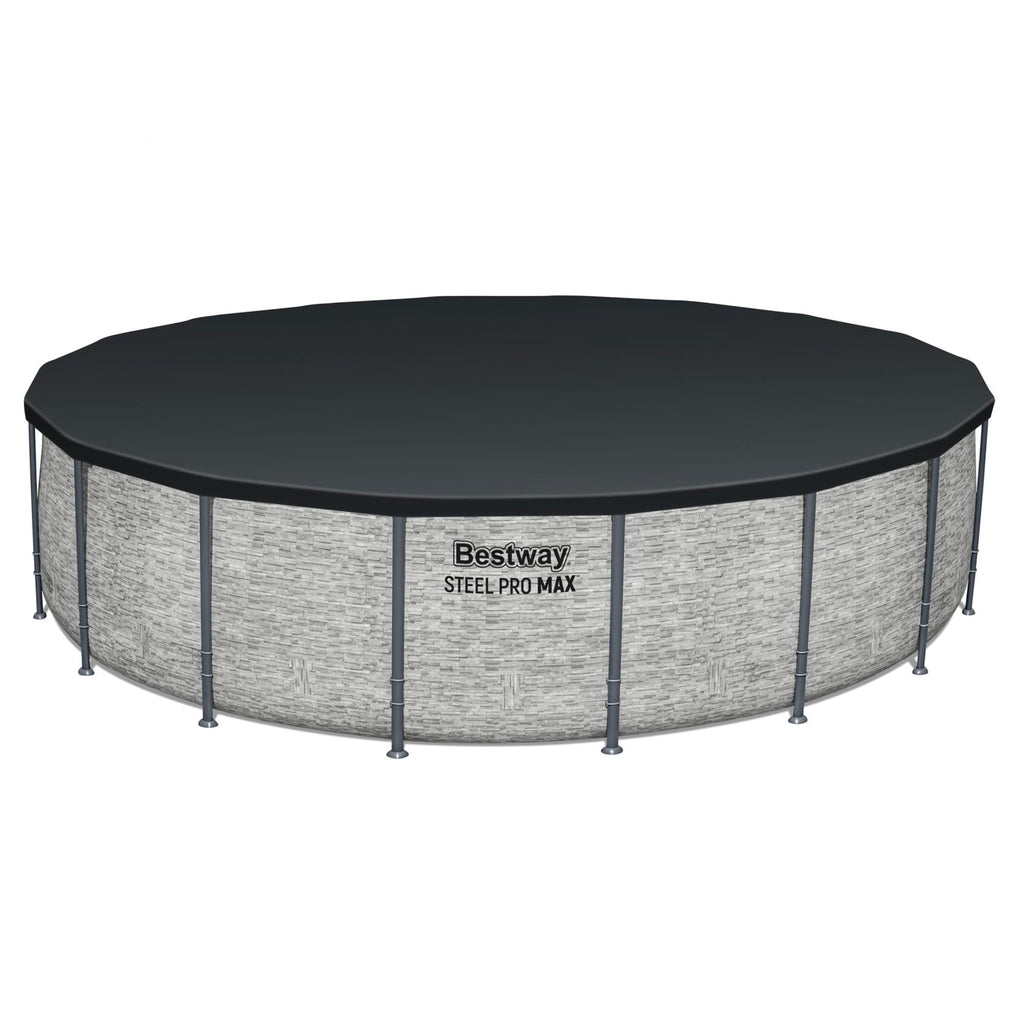 Bestway Steel Pro MAX 15’ x 48 Metal Frame Above Ground Pool, Blue, POOL ONLY