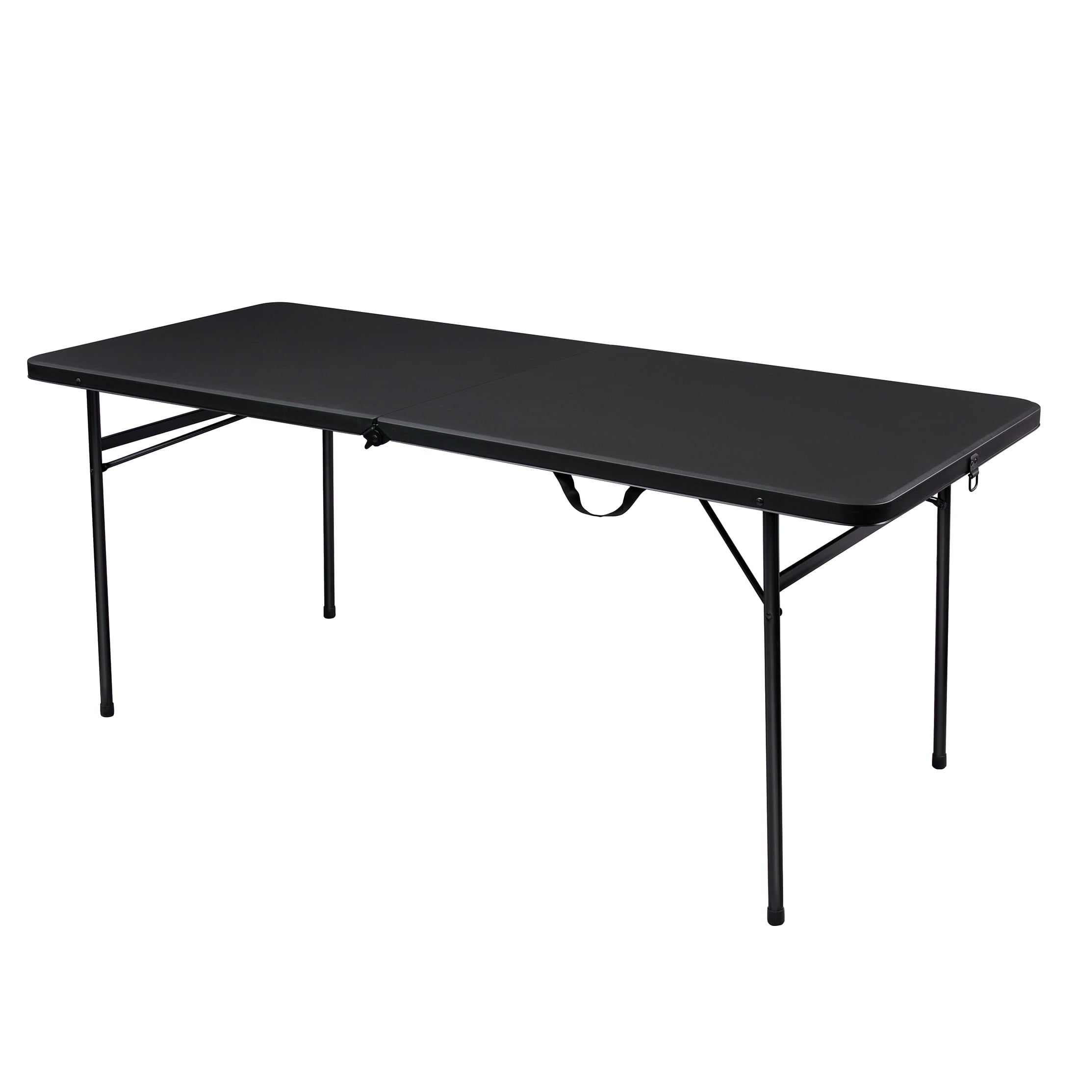 Mainstays 6' Rectangle Centerfold Folding Table, White