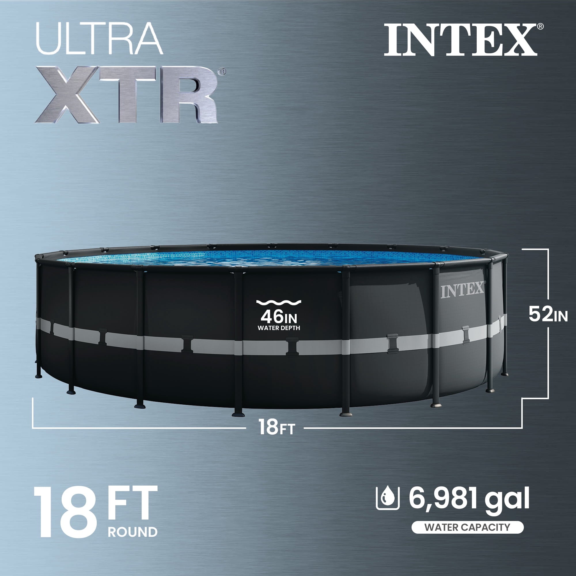Intex Ultra XTR 24' x 52 Round Above Ground Pool & 2 Pack OptiFlow Filter Sand