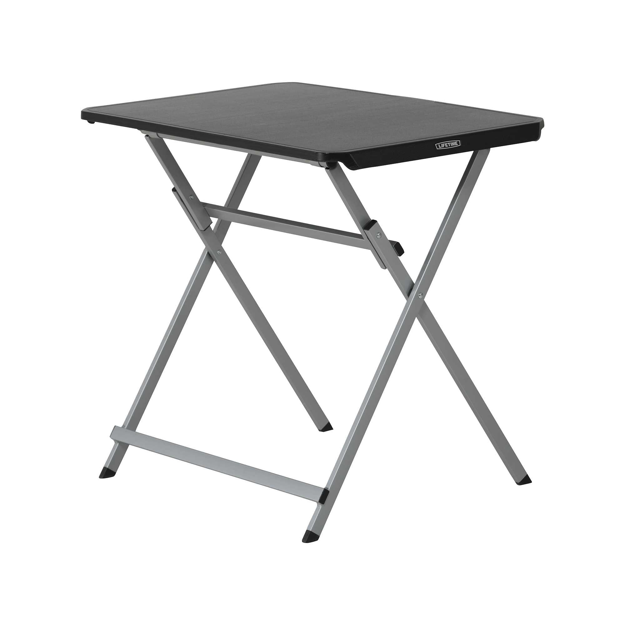 Lifetime 30-Inch Rectangle Folding Table, Light Commercial Grade, Indoor/Outdoor, Black