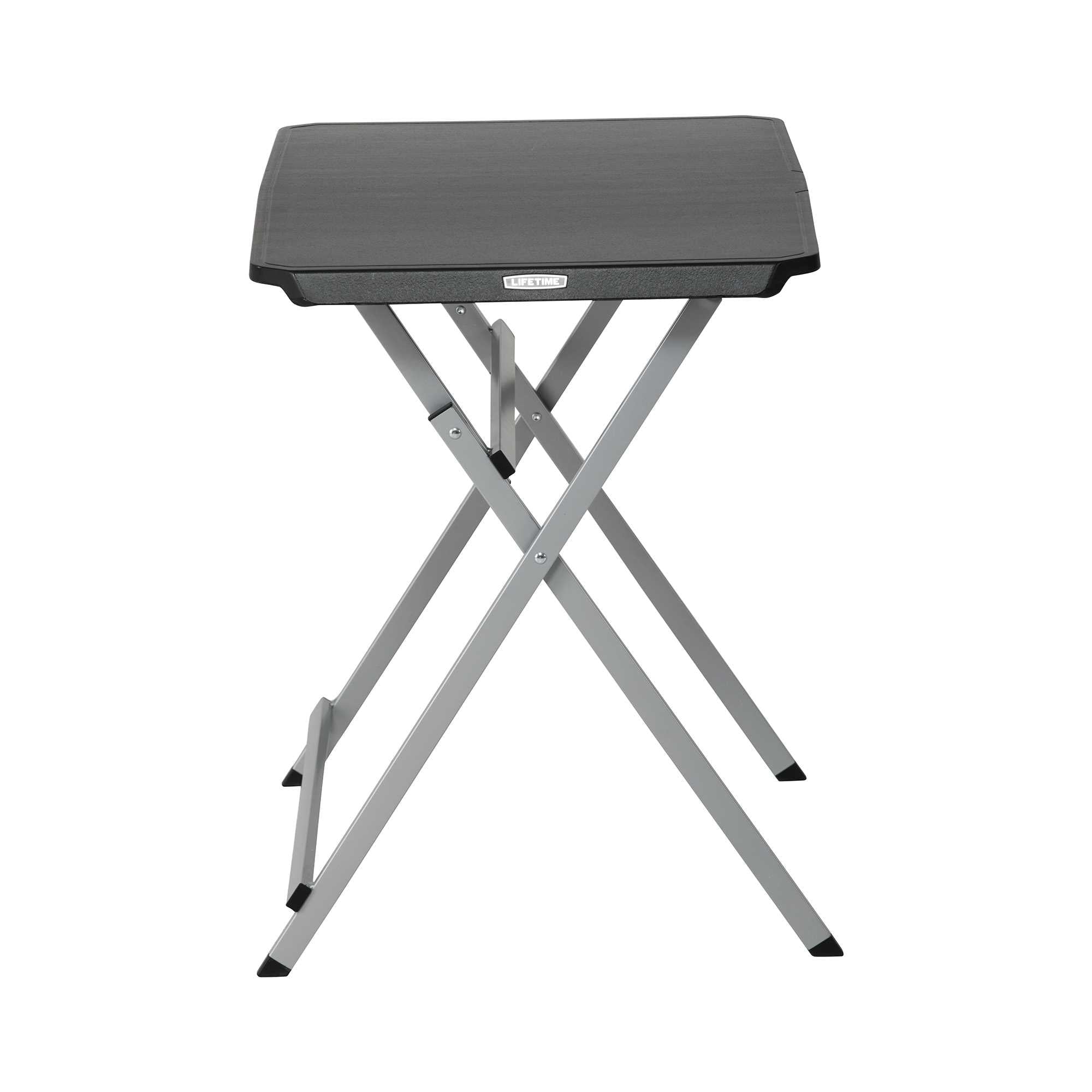 Lifetime 30-Inch Rectangle Folding Table, Light Commercial Grade, Indoor/Outdoor, Black