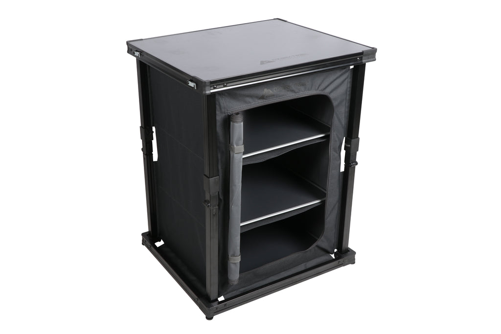 Ozark Trail Kitchen Organizer Hardtop Table, Gray, 23 x 20 x 31