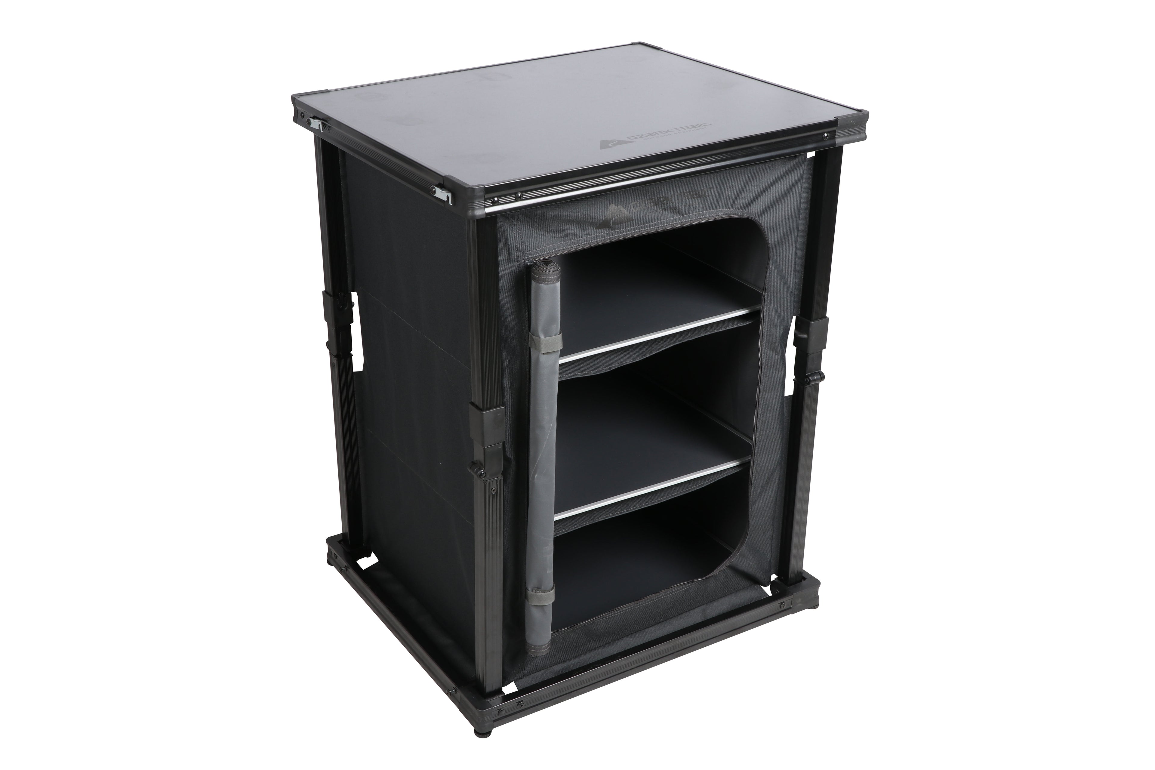 Ozark Trail Kitchen Organizer Hardtop Table, Gray, 23 x 20 x 31