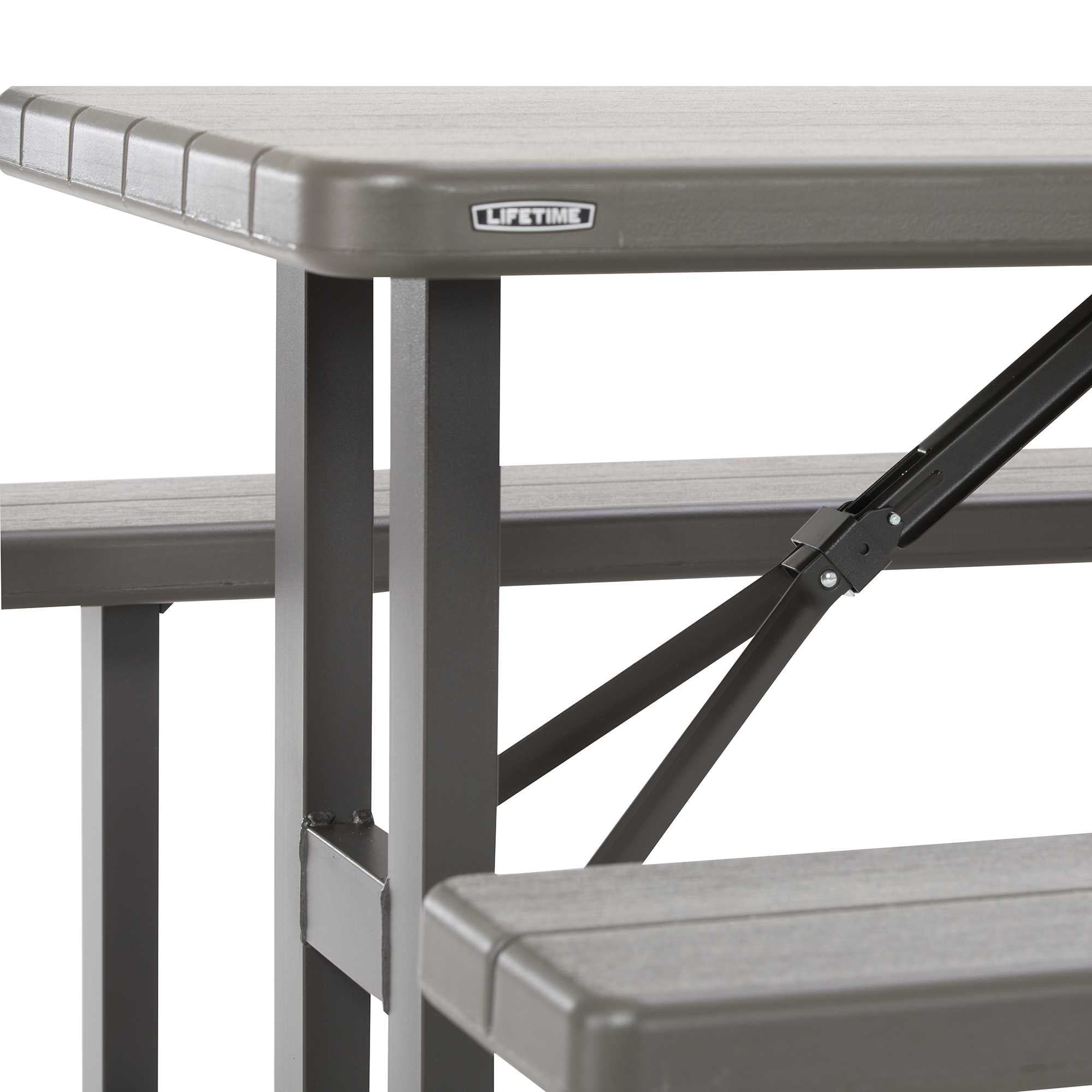 Lifetime 6-Foot Craftsman Outdoor Polyethylene Folding Picnic Table