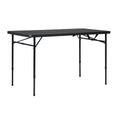 Mainstays 4' Adjustable Height Centerfold Folding Table, Black