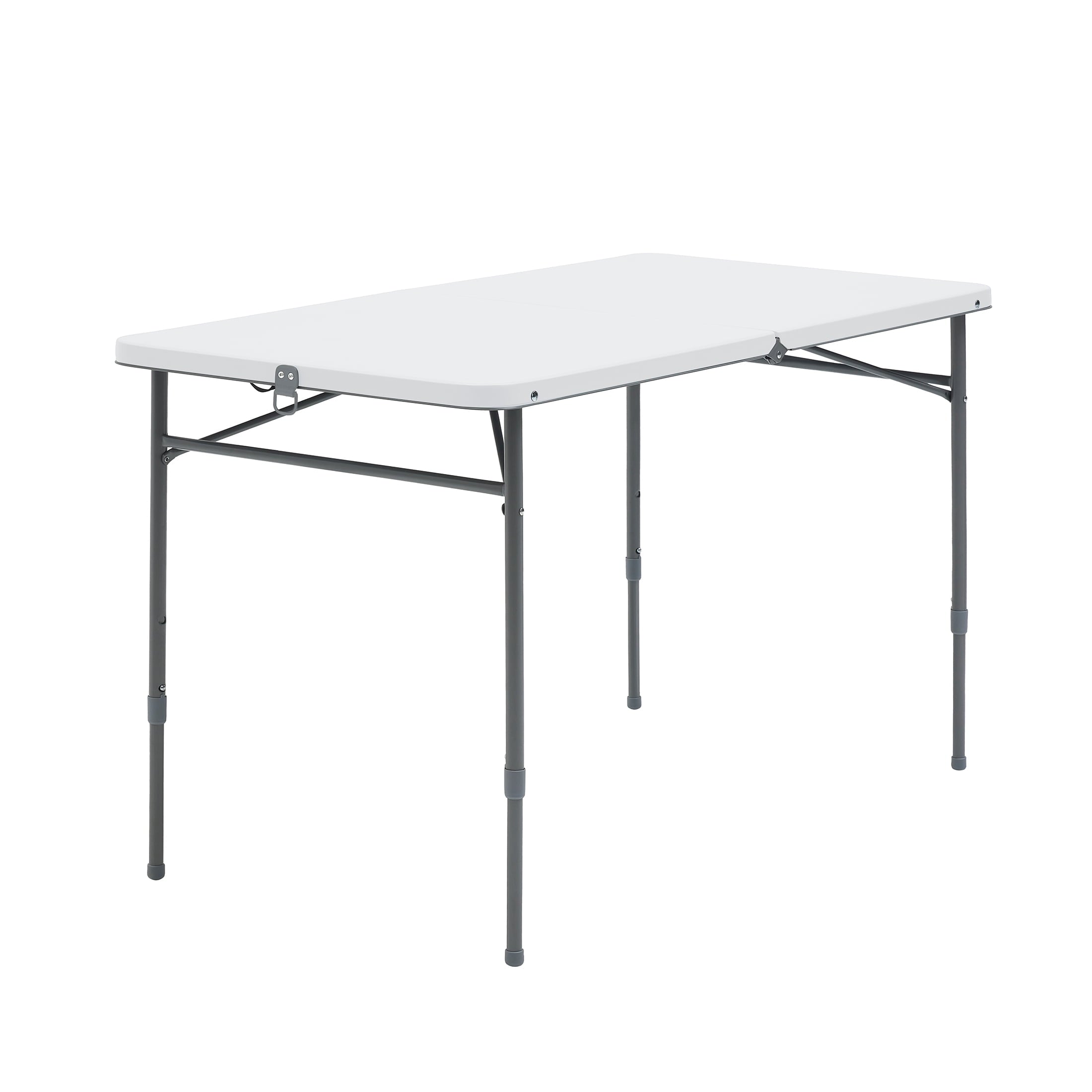 Mainstays 4' Adjustable Height Centerfold Folding Table, Black