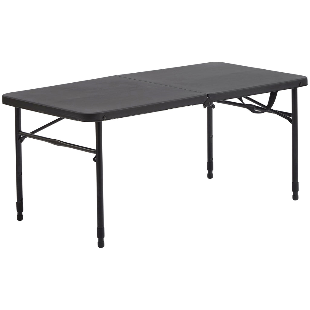Mainstays 40 Adjustable Height Centerfold Folding Table, Black