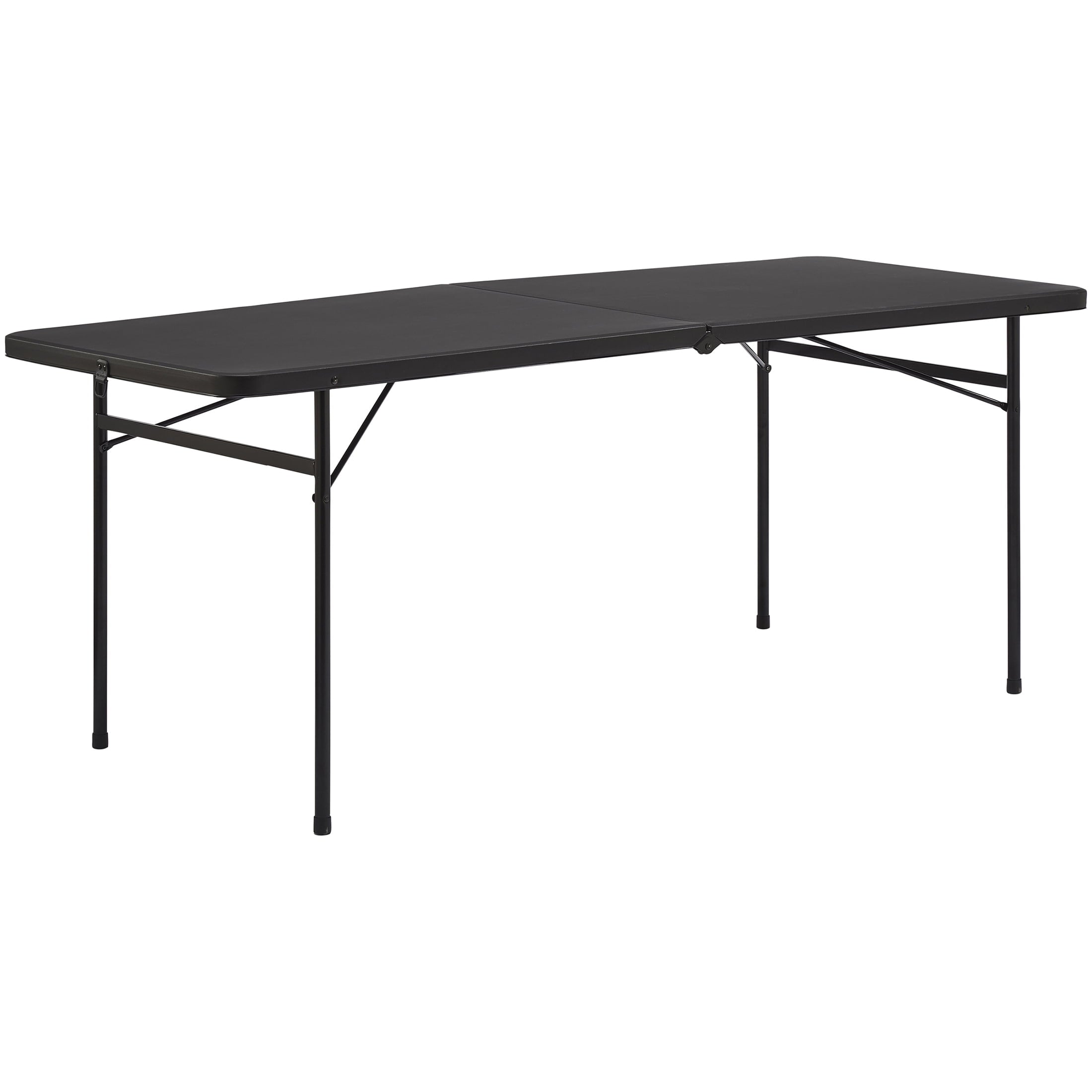Mainstays 6' Rectangle Centerfold Folding Table, White