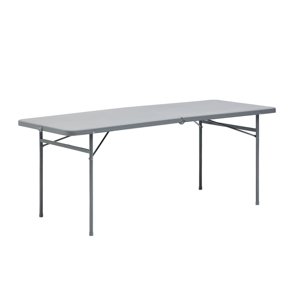 Mainstays 6' Rectangle Centerfold Folding Table, White