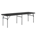Mainstays 8' Rectangle Centerfold Folding Table, White