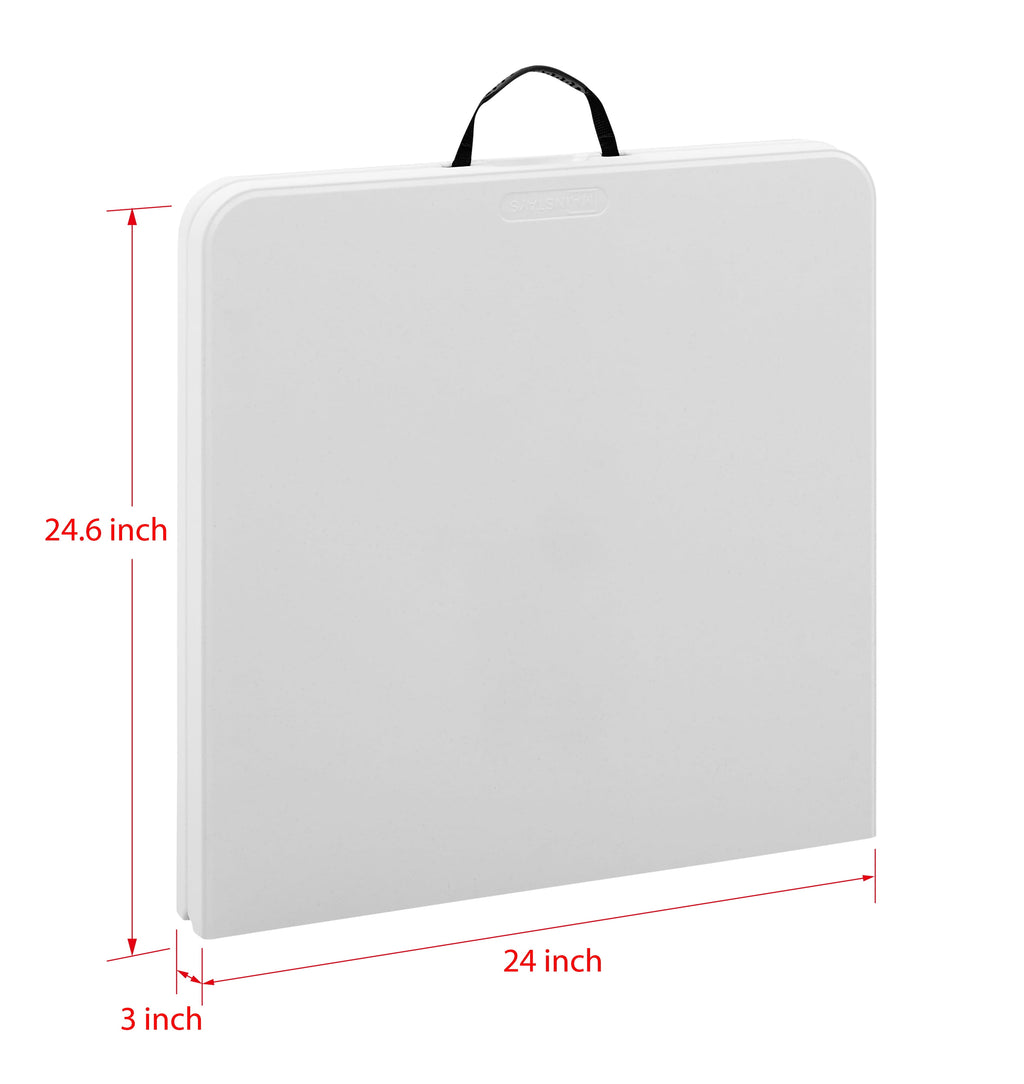 Mainstays 4' Adjustable Height Centerfold Folding Table, White