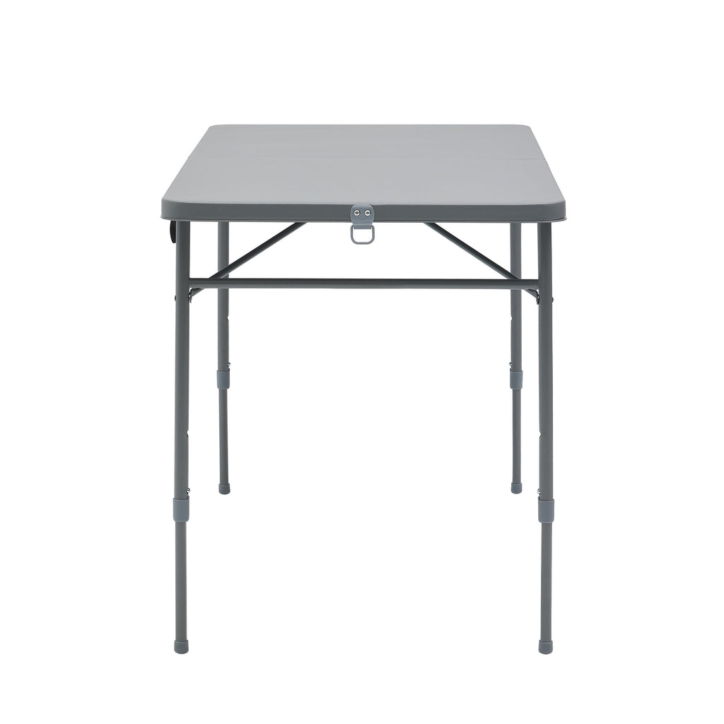 Mainstays 4' Adjustable Height Centerfold Folding Table, Black