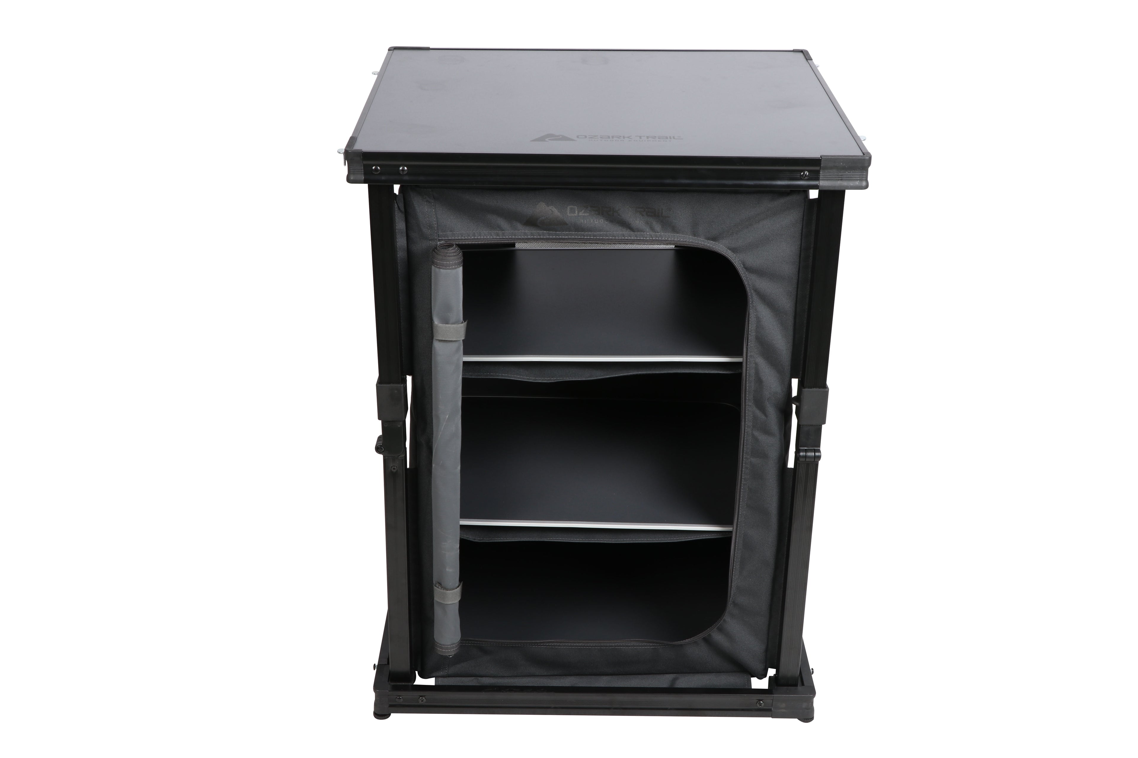 Ozark Trail Kitchen Organizer Hardtop Table, Gray, 23 x 20 x 31