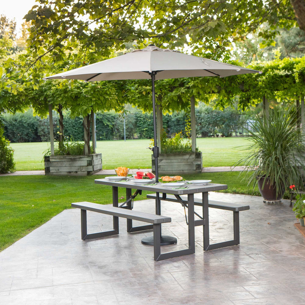 Lifetime 6-Foot Craftsman Outdoor Polyethylene Folding Picnic Table