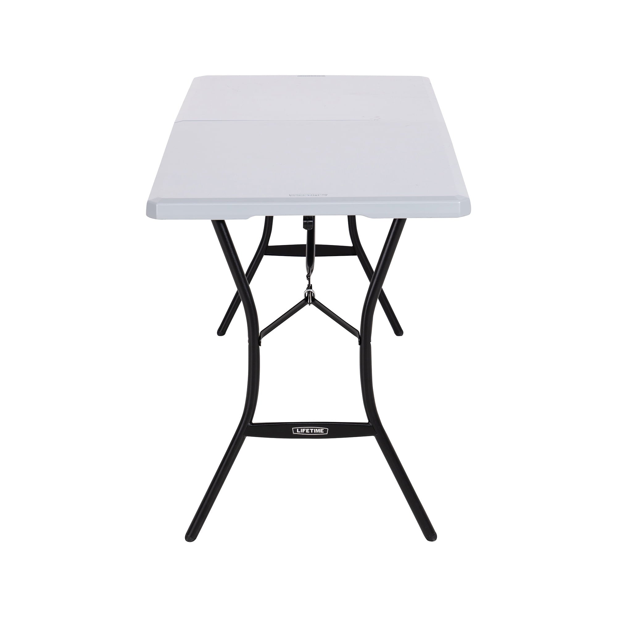“Lifetime 5-Foot Fold-in-Half Table – Portable Indoor/Outdoor Utility Table for Camping, Events & Tailgating – Gray