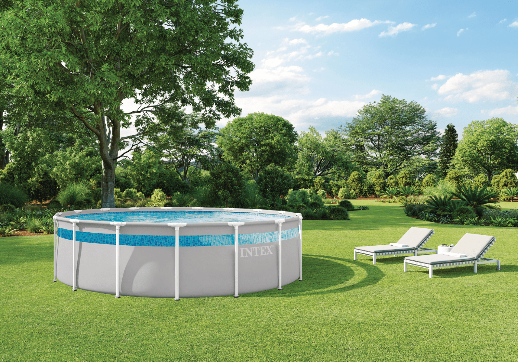 Intex Prism Frame 17ft x 48in ClearView Pool